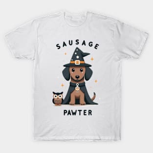 Harry Potter Tribute - HP - Sausage Pawtter - Hary Poter Potter Harry Wizard tribute T-Shirt